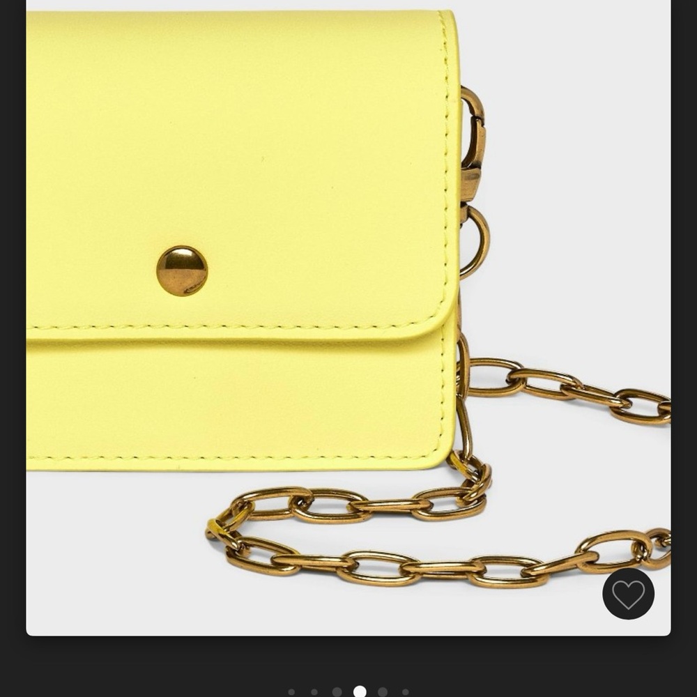 Universal Thread Yellow Mini Bag with Chain Strap - Picture 5 of 11